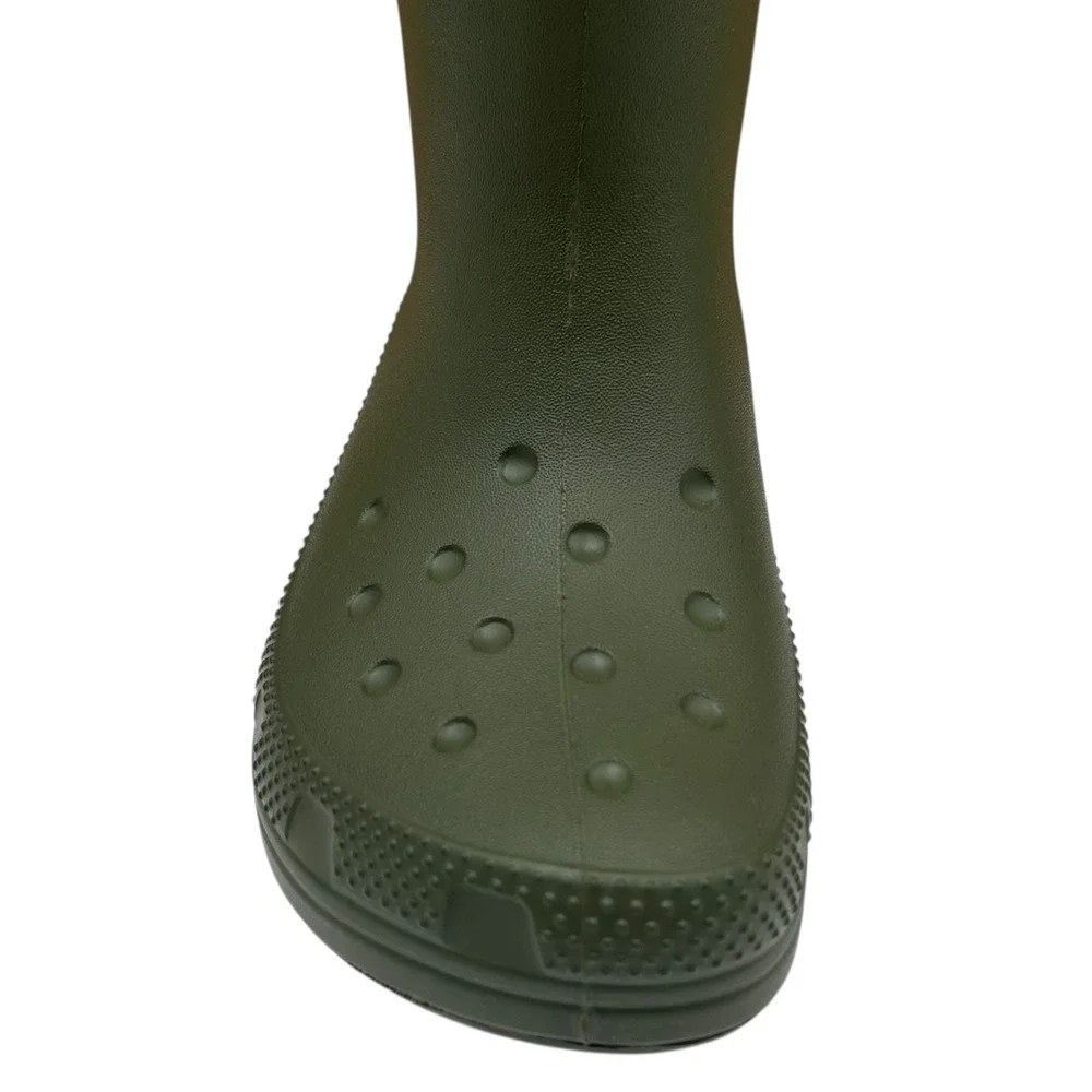 Crocs Youth Girls Boys Rain Boots Size‎ 2/Women's Size 4 Army Green Waterproof